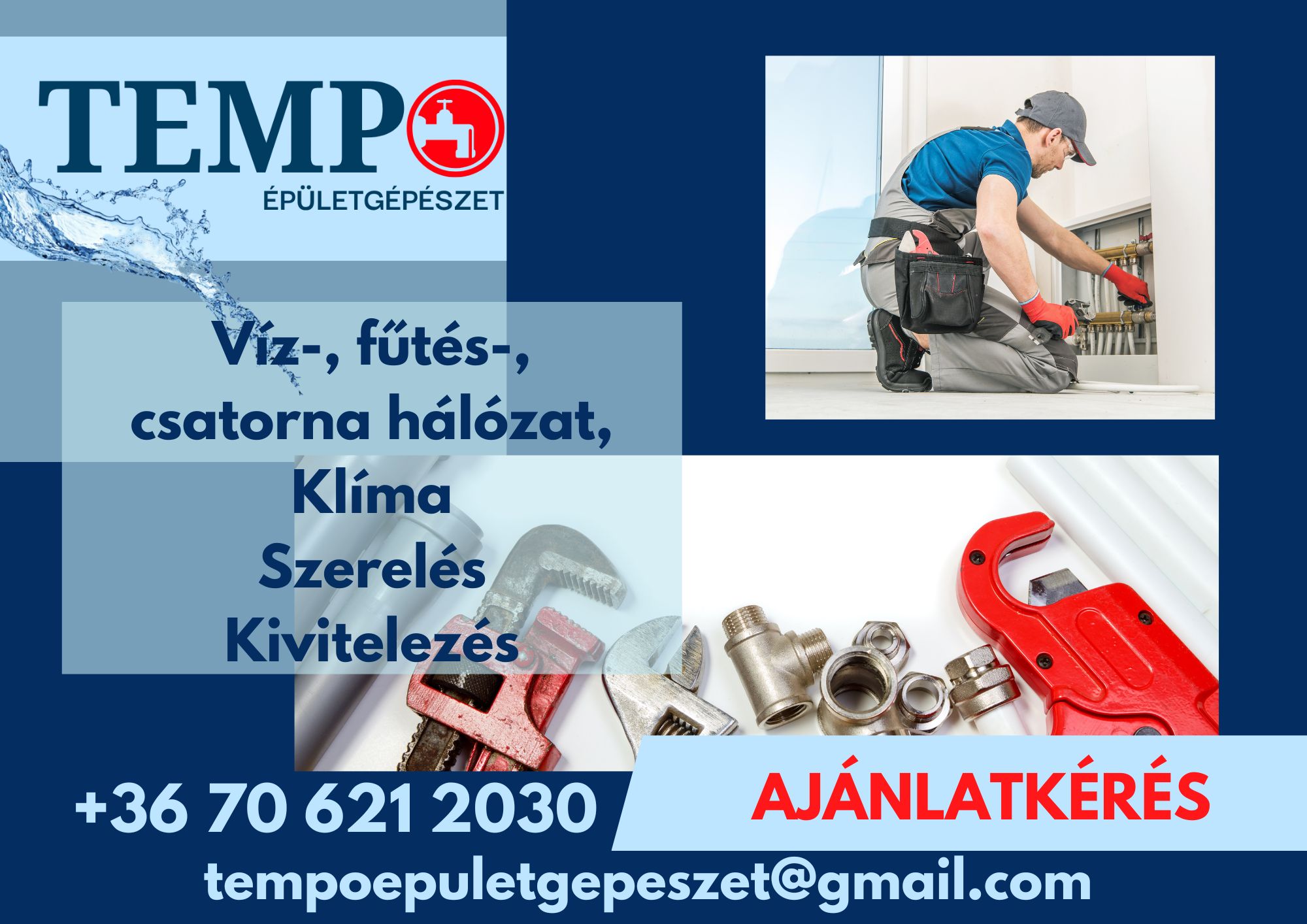 Tempó Épületgépészet referencia munka Győr-Moson-Sopron megyében